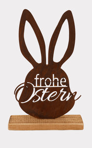 Frohe Ostern auf Fichtenholz