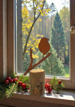 Lade das Bild in den Galerie-Viewer, Vogel Tim auf Baumstamm
