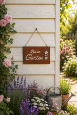 Lade das Bild in den Galerie-Viewer, Tafel Bin im Garten
