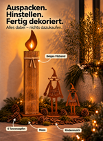 Lade das Bild in den Galerie-Viewer, Winter-Dekoset „Weihnachtsglanz“
