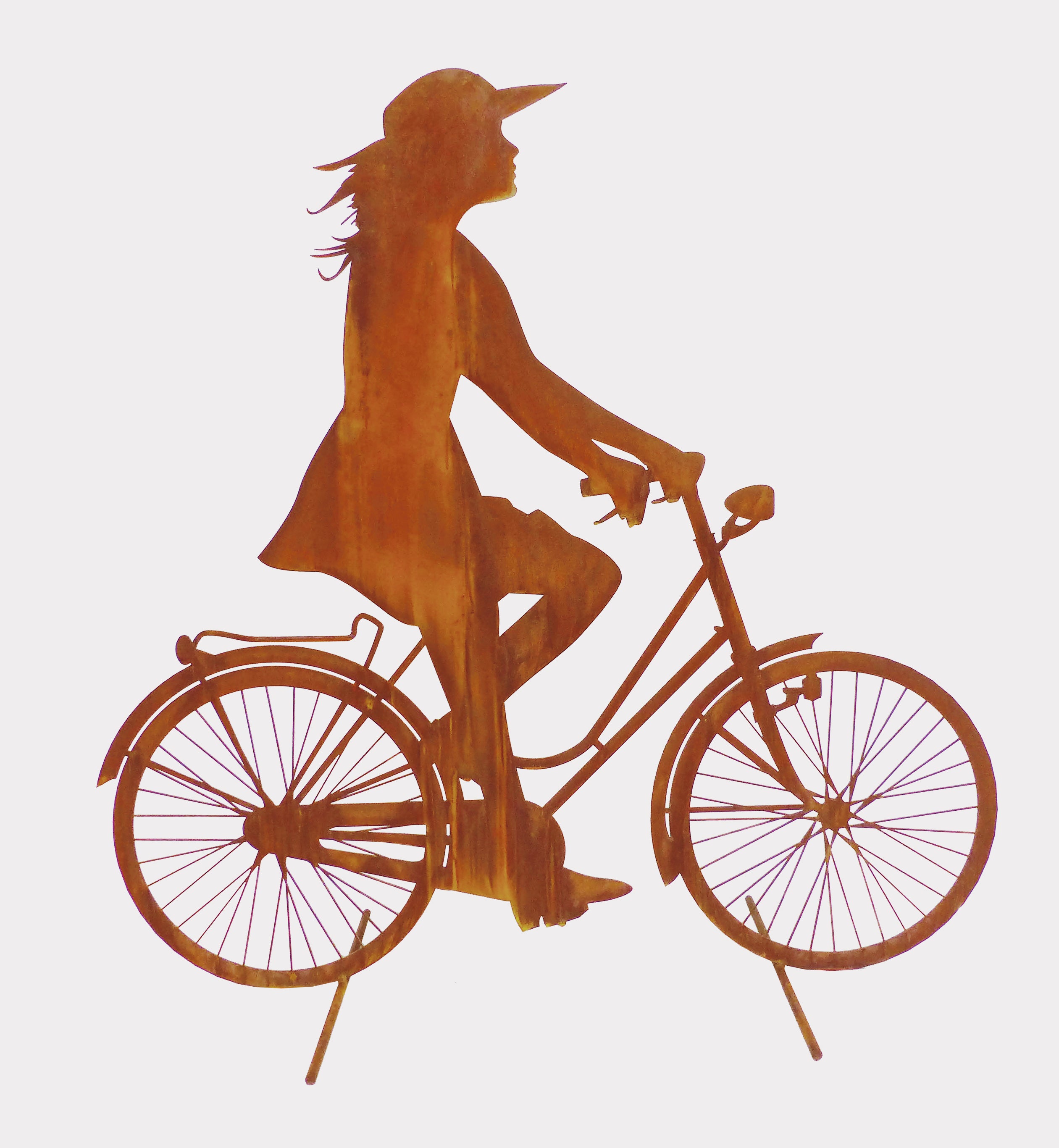 Fahrradfahrerin Annelies
