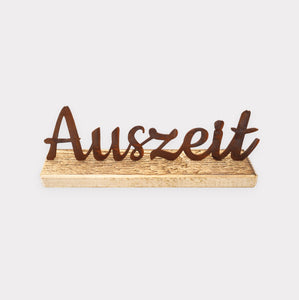 Schriftzug Auszeit