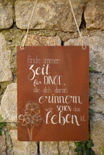 Lade das Bild in den Galerie-Viewer, Tafel Erinnern
