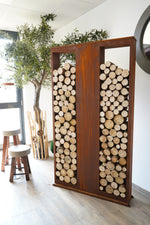 Lade das Bild in den Galerie-Viewer, Holzregal Lounge zweigeteilt
