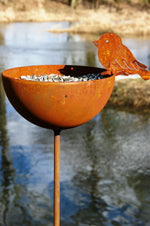 Lade das Bild in den Galerie-Viewer, Vogeltränke aus Metall - Badeko Shop
